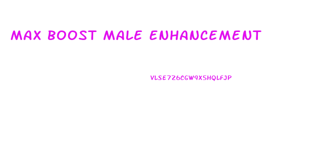 Max Boost Male Enhancement