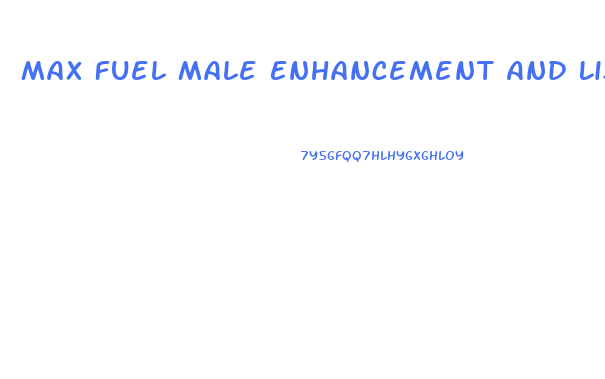 Max Fuel Male Enhancement And Lisinopril