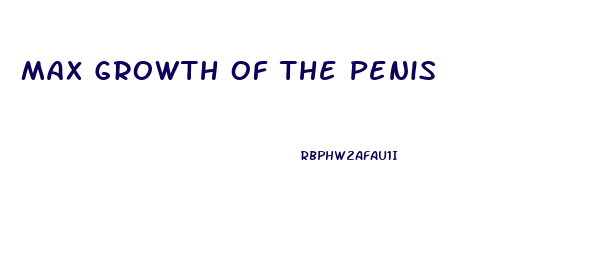 Max Growth Of The Penis