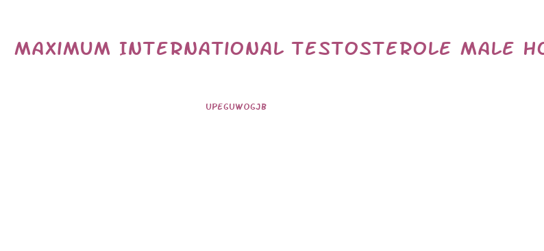 Maximum International Testosterole Male Hormone Enhancement Formula