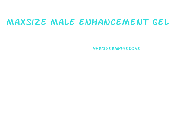 Maxsize Male Enhancement Gel