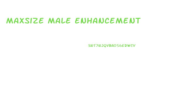 Maxsize Male Enhancement