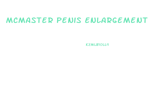 Mcmaster Penis Enlargement