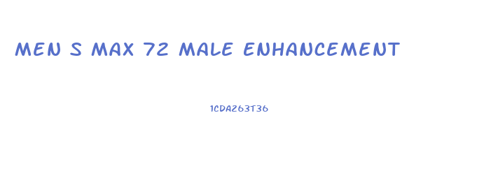 Men S Max 72 Male Enhancement