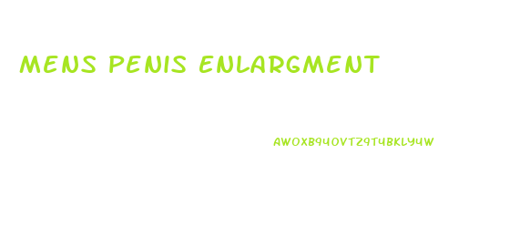 Mens Penis Enlargment