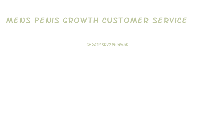 Mens Penis Growth Customer Service