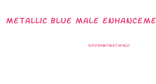 Metallic Blue Male Enhancement Capsule