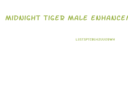 Midnight Tiger Male Enhancement