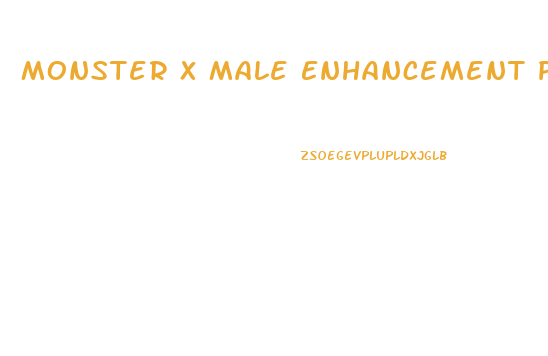 Monster X Male Enhancement Pill 1350