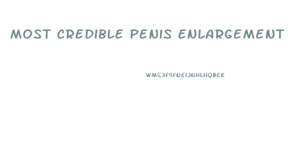 Most Credible Penis Enlargement