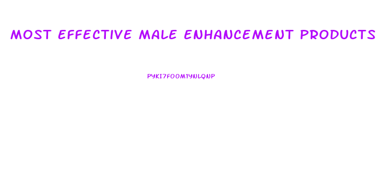 Most Effective Male Enhancement Products