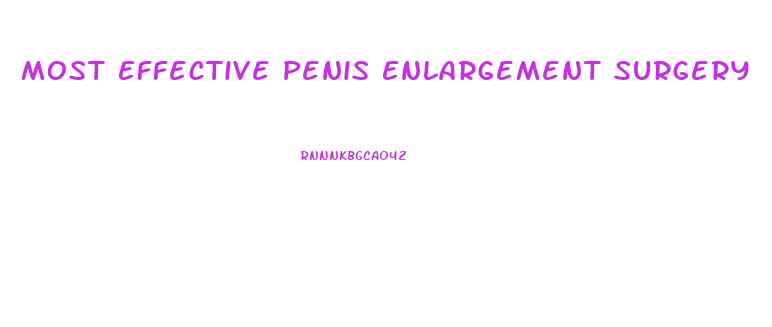 Most Effective Penis Enlargement Surgery