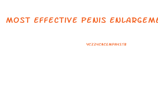 Most Effective Penis Enlargements