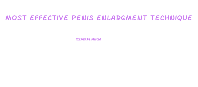 Most Effective Penis Enlargment Technique