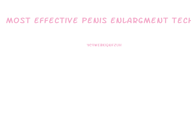 Most Effective Penis Enlargment Technique