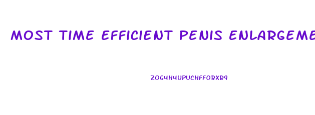 Most Time Efficient Penis Enlargement Technique