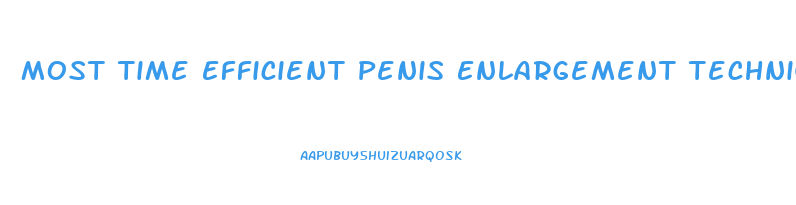 Most Time Efficient Penis Enlargement Technique