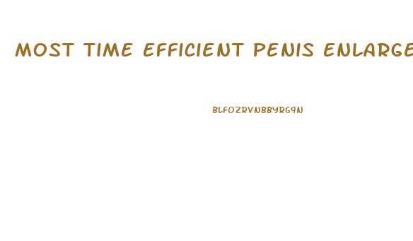 Most Time Efficient Penis Enlargement Technique