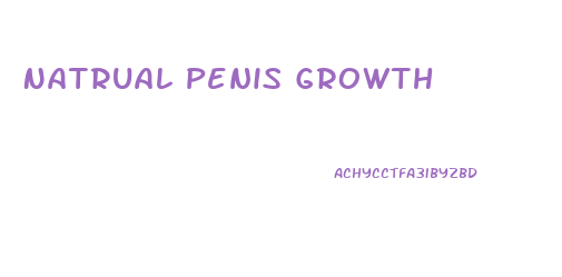 Natrual Penis Growth
