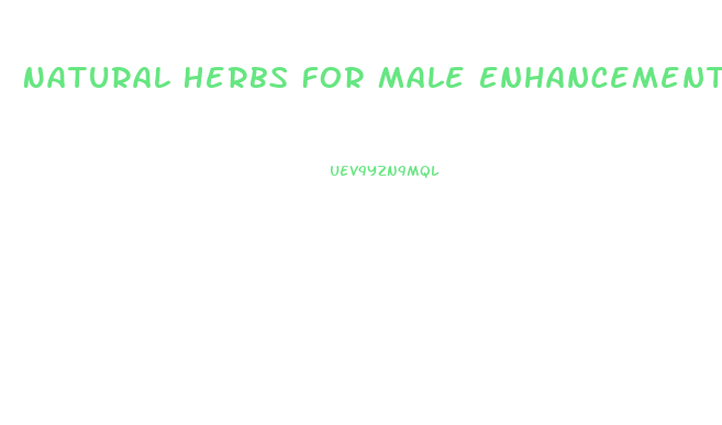 Natural Herbs For Male Enhancement Pdf