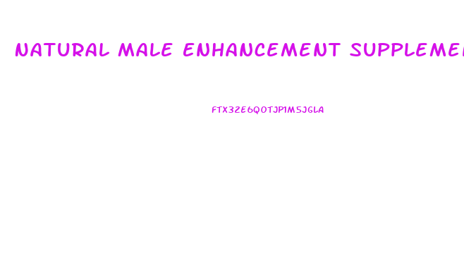 Natural Male Enhancement Supplements Canada