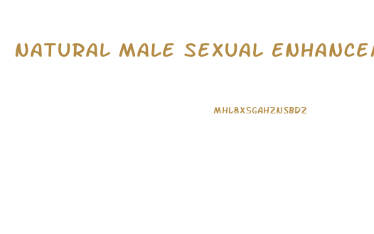 Natural Male Sexual Enhancement Gnc