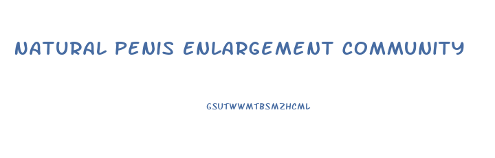 Natural Penis Enlargement Community