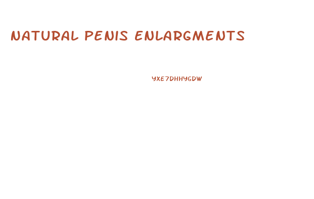 Natural Penis Enlargments