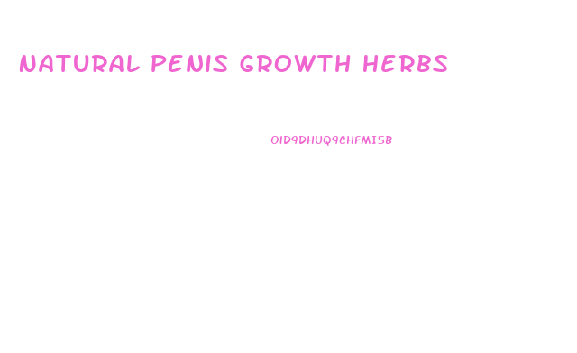Natural Penis Growth Herbs