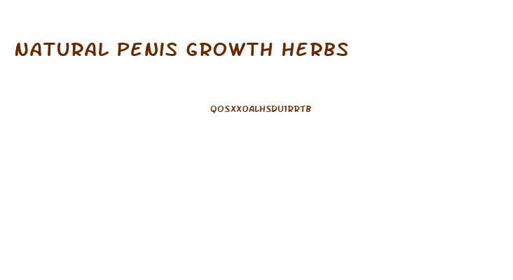Natural Penis Growth Herbs