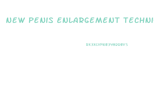 New Penis Enlargement Technique