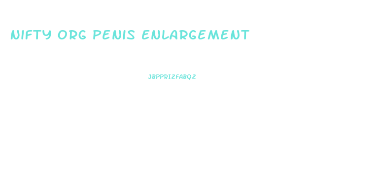 Nifty Org Penis Enlargement