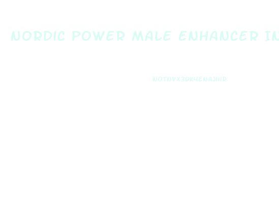 Nordic Power Male Enhancer Ingredients