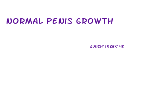 Normal Penis Growth