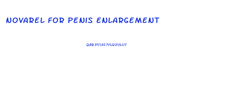 Novarel For Penis Enlargement