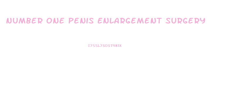 Number One Penis Enlargement Surgery