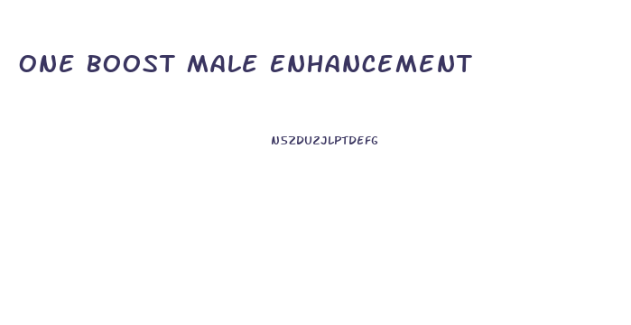 One Boost Male Enhancement