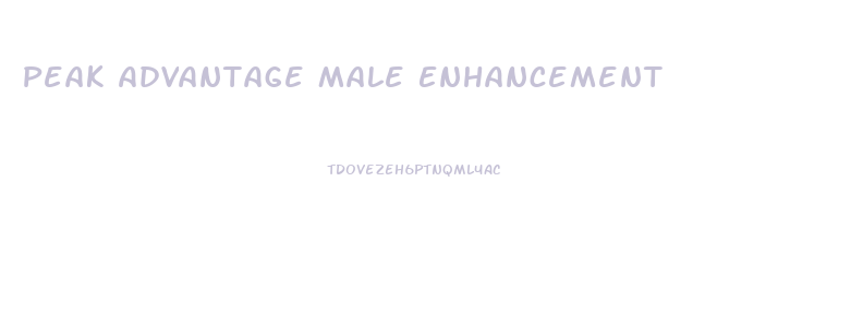 Peak Advantage Male Enhancement