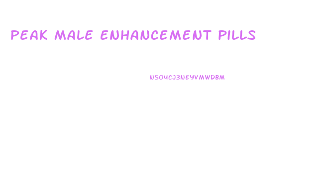 Peak Male Enhancement Pills
