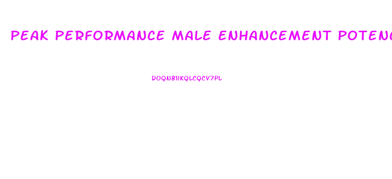 Peak Performance Male Enhancement Potency