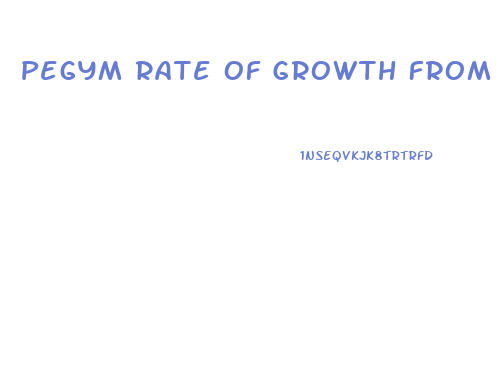 Pegym Rate Of Growth From Penis Stretching With Extender