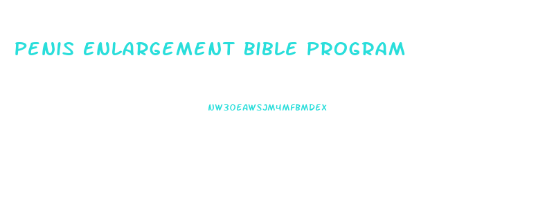 Penis Enlargement Bible Program