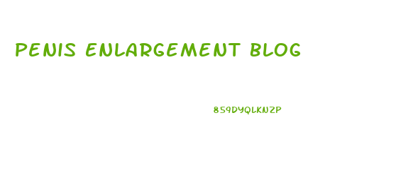Penis Enlargement Blog