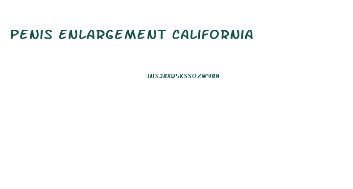 Penis Enlargement California