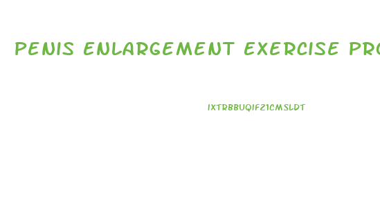 Penis Enlargement Exercise Program