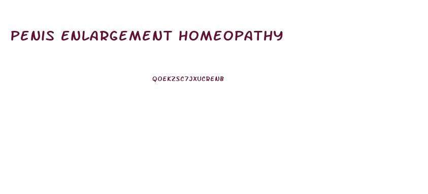 Penis Enlargement Homeopathy