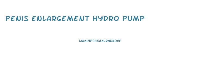 Penis Enlargement Hydro Pump