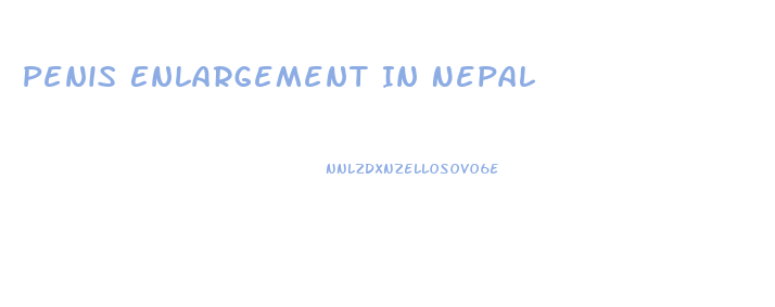 Penis Enlargement In Nepal