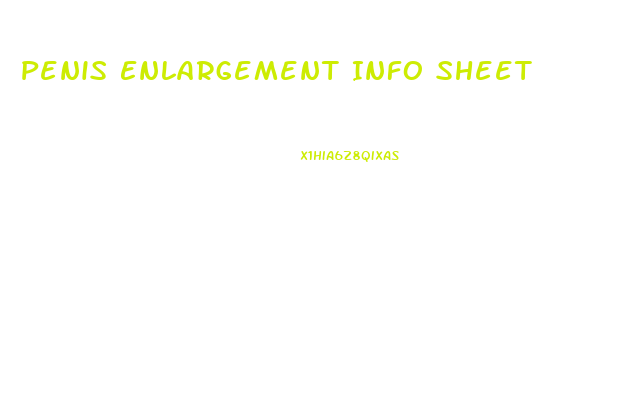 Penis Enlargement Info Sheet