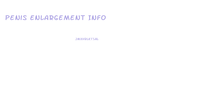 Penis Enlargement Info
